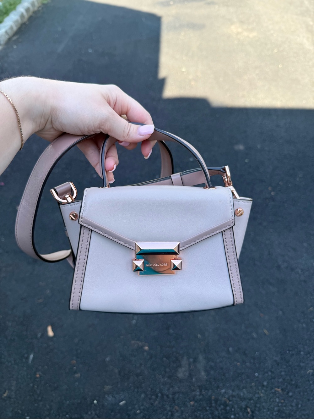 Michael Kors Blush Mini Top-Handle Crossbody Bag